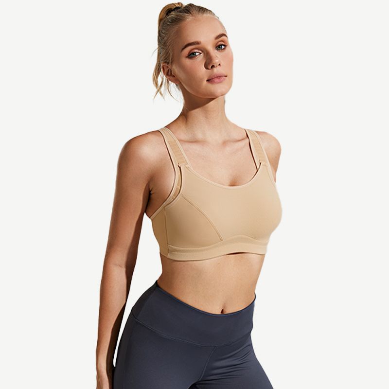 Full Coverage Wireless Sports Bra, Nude Wingslove