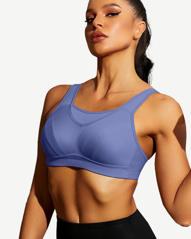 High Impact Large Bust Full Coverage Workout Bras Purple