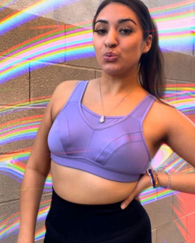 High Impact Large Bust Full Coverage Workout Bras Purple