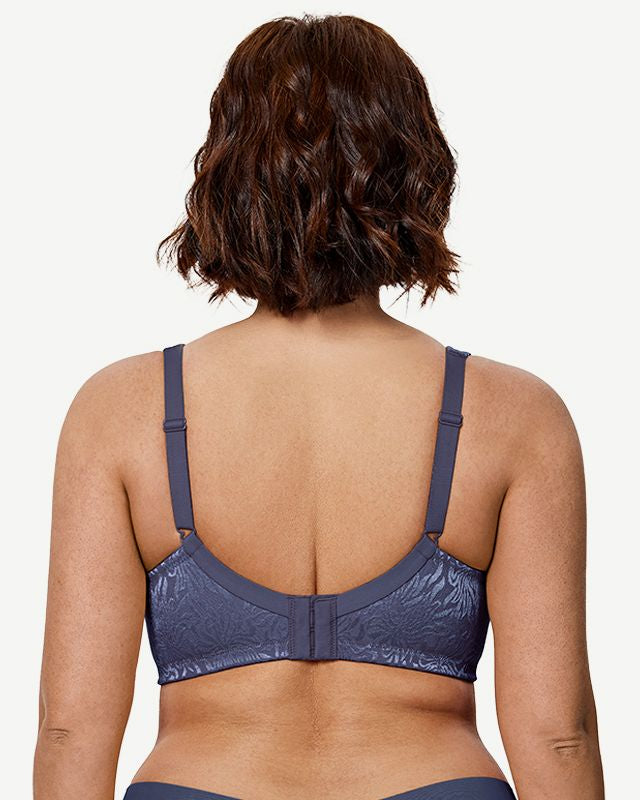 Full Coverage Minimizer Bra Wire-free, Grey Blue