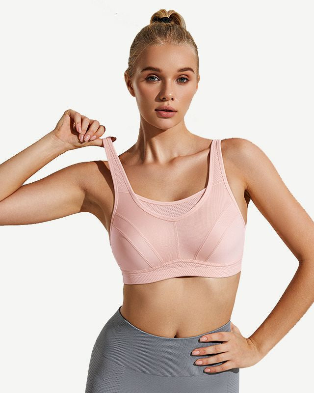 High Impact Large Bust Full Coverage Workout Bras Pink