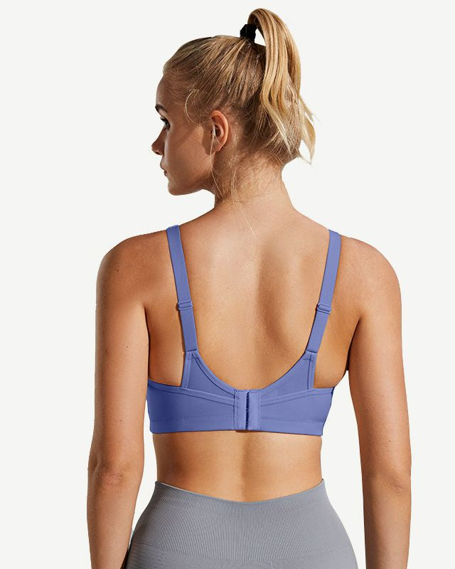 High Impact Large Bust Full Coverage Workout Bras Purple