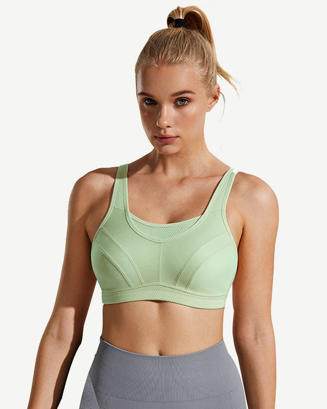 High Impact Large Bust Full Coverage Workout Bras Green