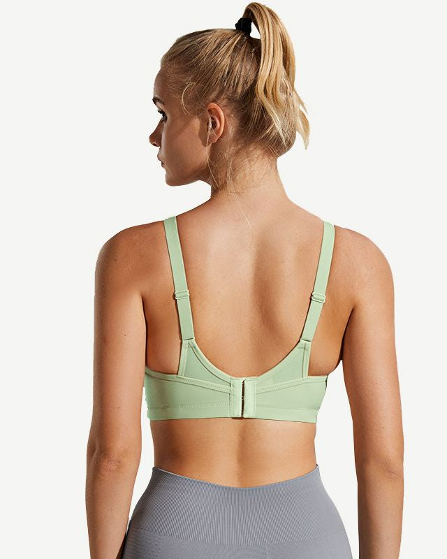 High Impact Large Bust Full Coverage Workout Bras Green