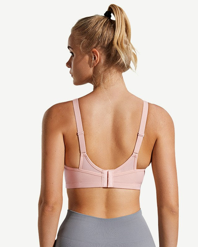 High Impact Large Bust Full Coverage Workout Bras Pink