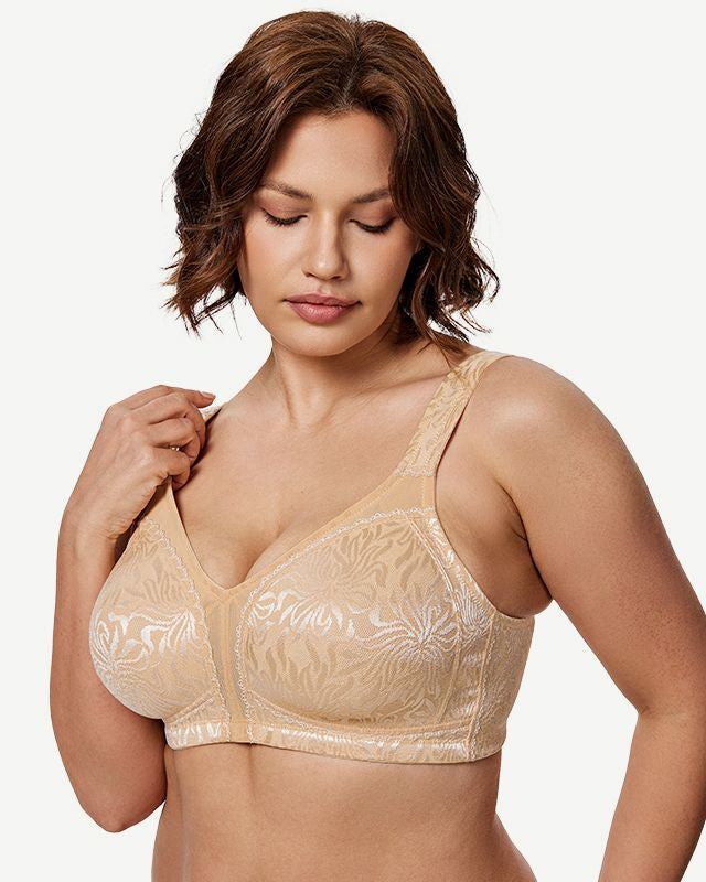 Full Coverage Minimizer Bra Wire-free, Dark Nude