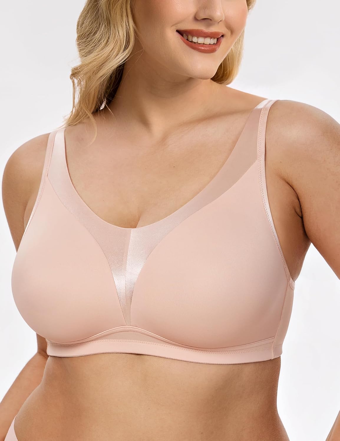 Wireless Full - Coverage Smoothing U - Back Bra - WingsLove