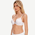 Everyday Plunge Push-Up T-Shirt Bra, Coconut White Wingslove