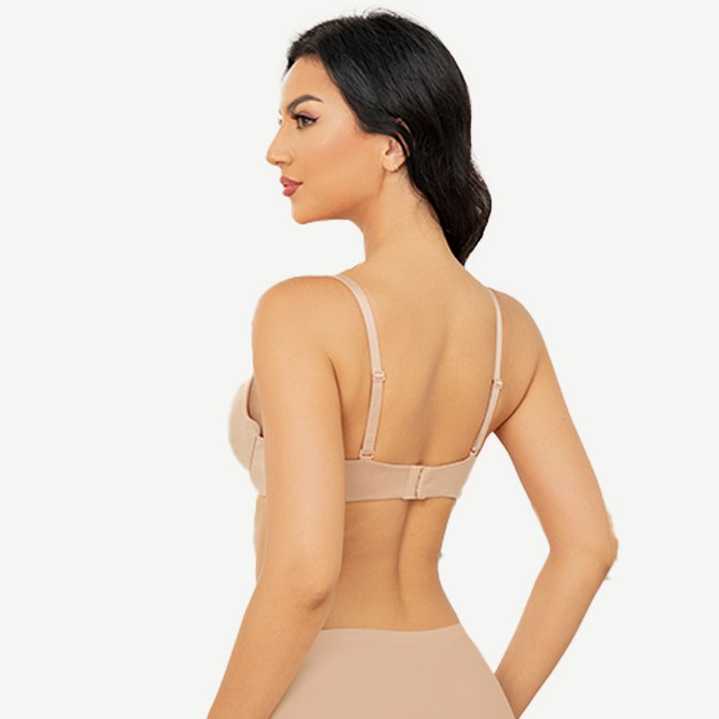 Everyday Plunge Push-Up T-Shirt Bra, Cream Nude Wingslove