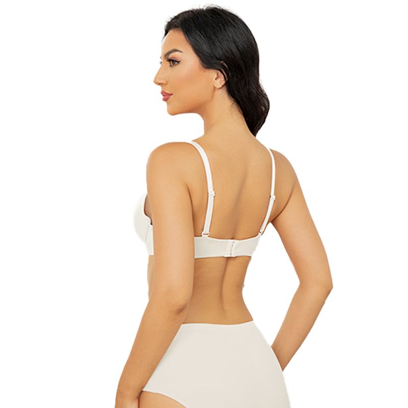 Everyday Plunge Push-Up T-Shirt Bra, Ivory Wingslove