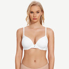 Everyday Plunge Push-Up T-Shirt Bra, White wingslove