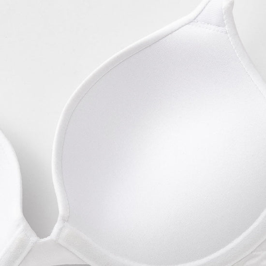 Everyday Plunge Push-Up T-Shirt Bra, White wingslove