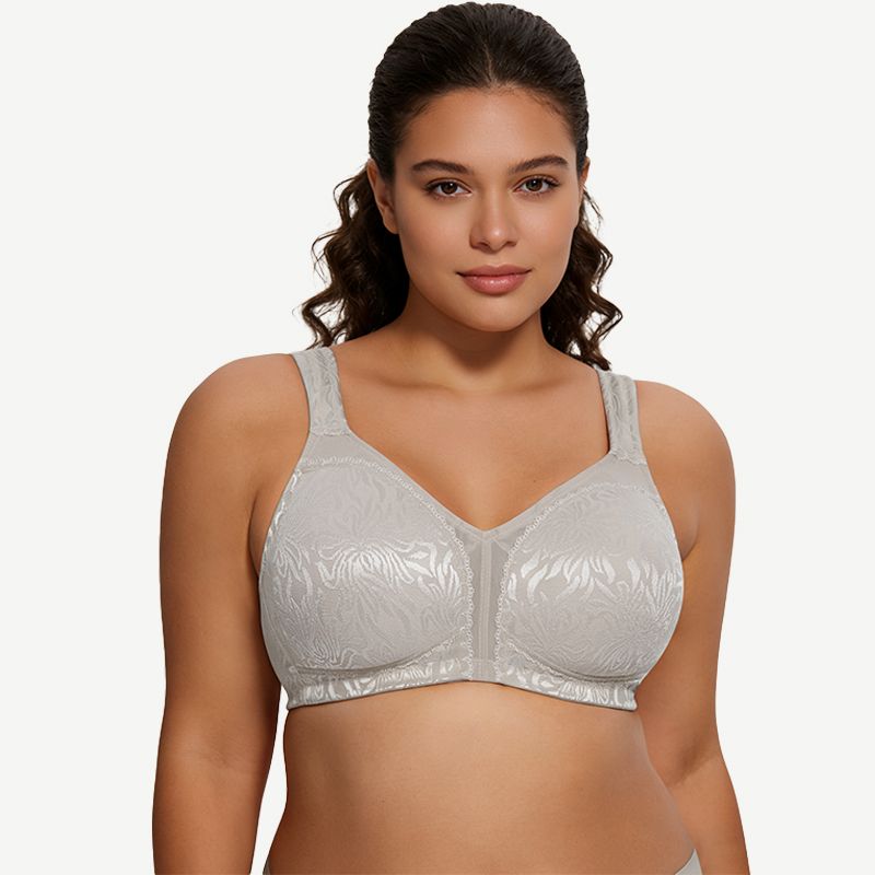 Full Coverage Minimizer Bra Wire-free, Elephant Grey Wingslove