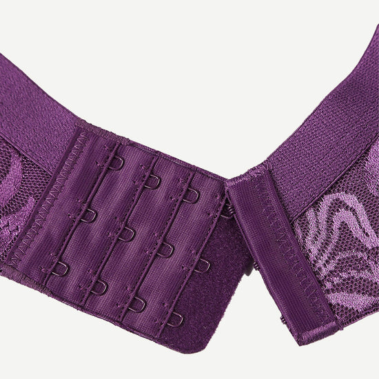 Minimizer Bra Non Padded- Wire-free Purple - WingsLove