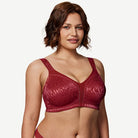 Full Coverage Minimizer Bra Wire-free, Wine Red