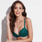floral-lace-push-up-lightly-padded-demi-plunge-bra Green5 wingslove