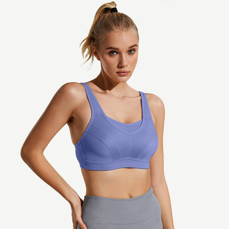 High Impact Large Bust Full Coverage Workout Bras Purple