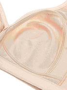 Full Coverage Minimizer Bra Wire-free, Pink Nude Leopard