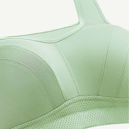 Plus Size High Impact Large Bust Full Coverage Workout Bras Green