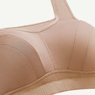 Plus Size Non Padded Yoga Sports Bra Nude