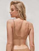 Smooth Lift Seamless Support Bra Brown - WingsLove