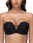 Strapless Lace Multi - Way Bra | Lightly Lined with Convertible Straps - WingsLove