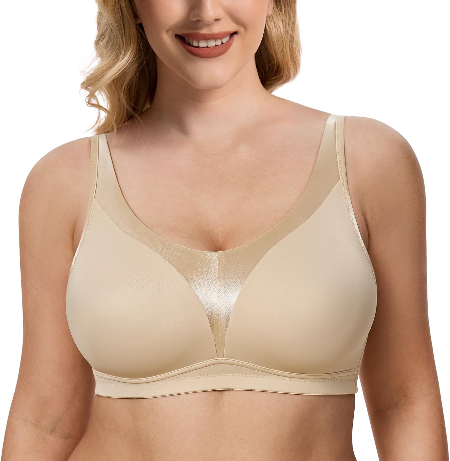 Wireless Full - Coverage Smoothing U - Back Bra - WingsLove