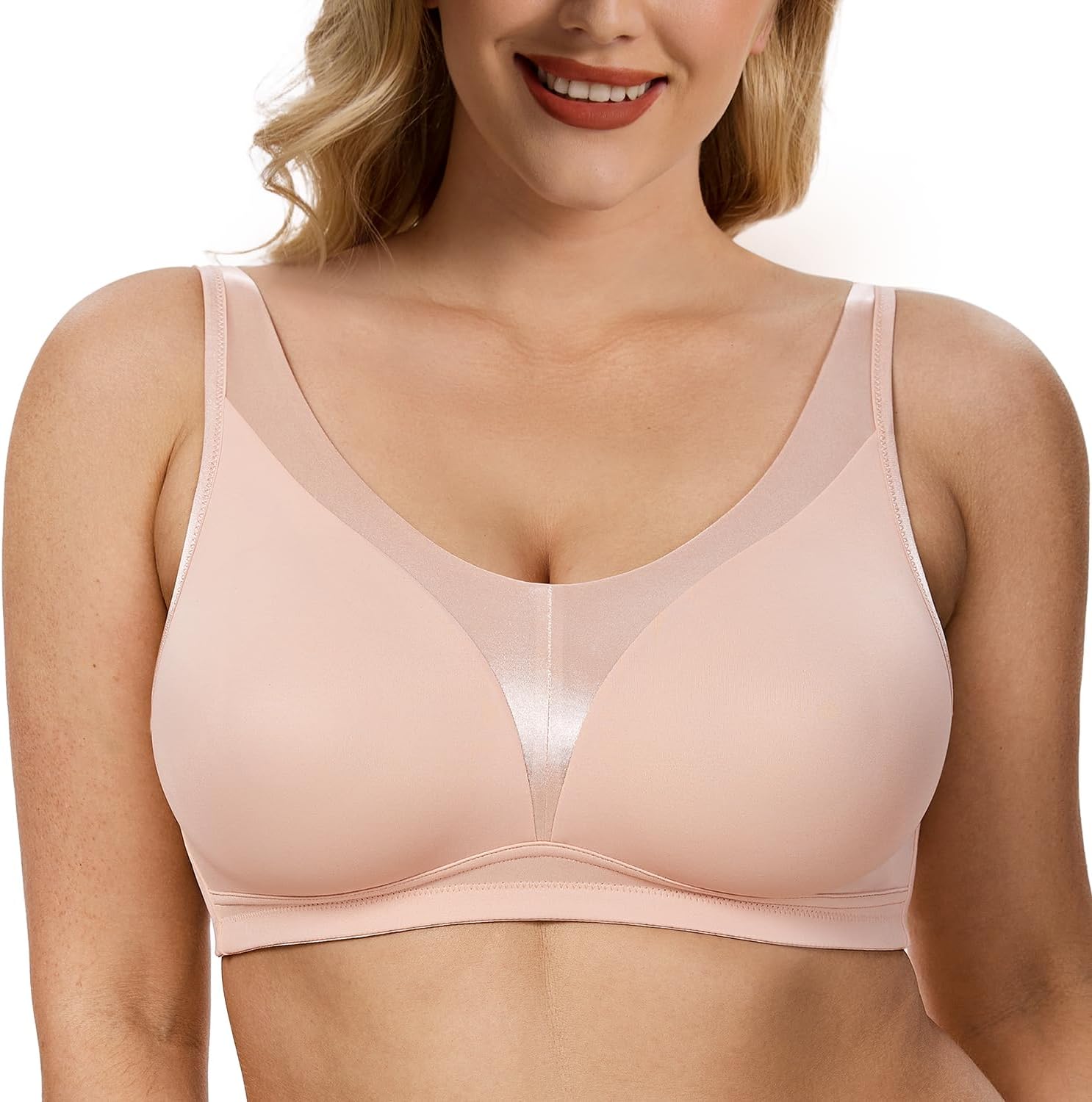 Wireless Full - Coverage Smoothing U - Back Bra - WingsLove
