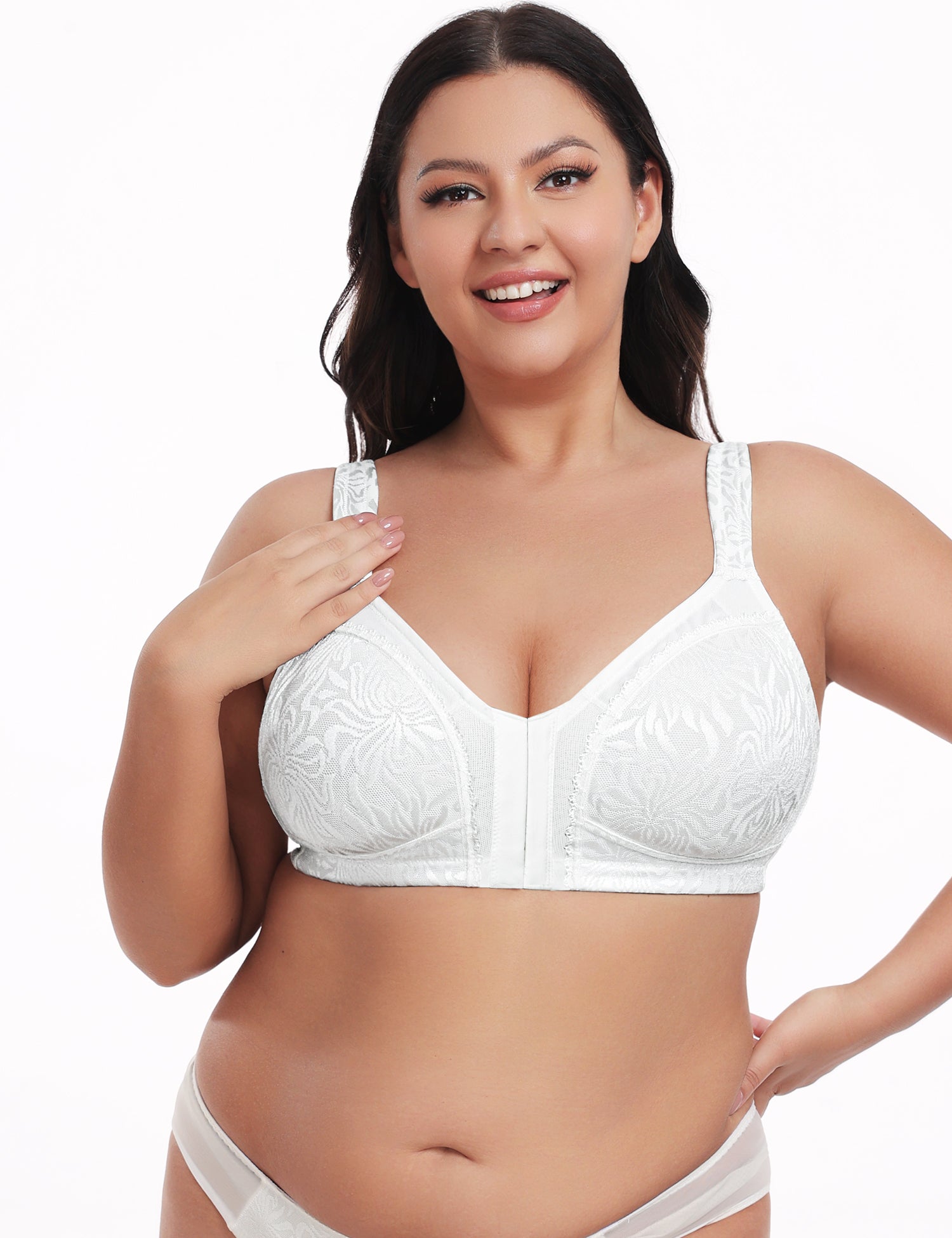Wireless Minimizer Deep V Plus Size & Ultra - Soft Support Bra - WingsLove