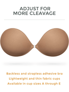 Adhesive Push-up Reusable Self Silicone Bra Milk Coffee - WingsLove