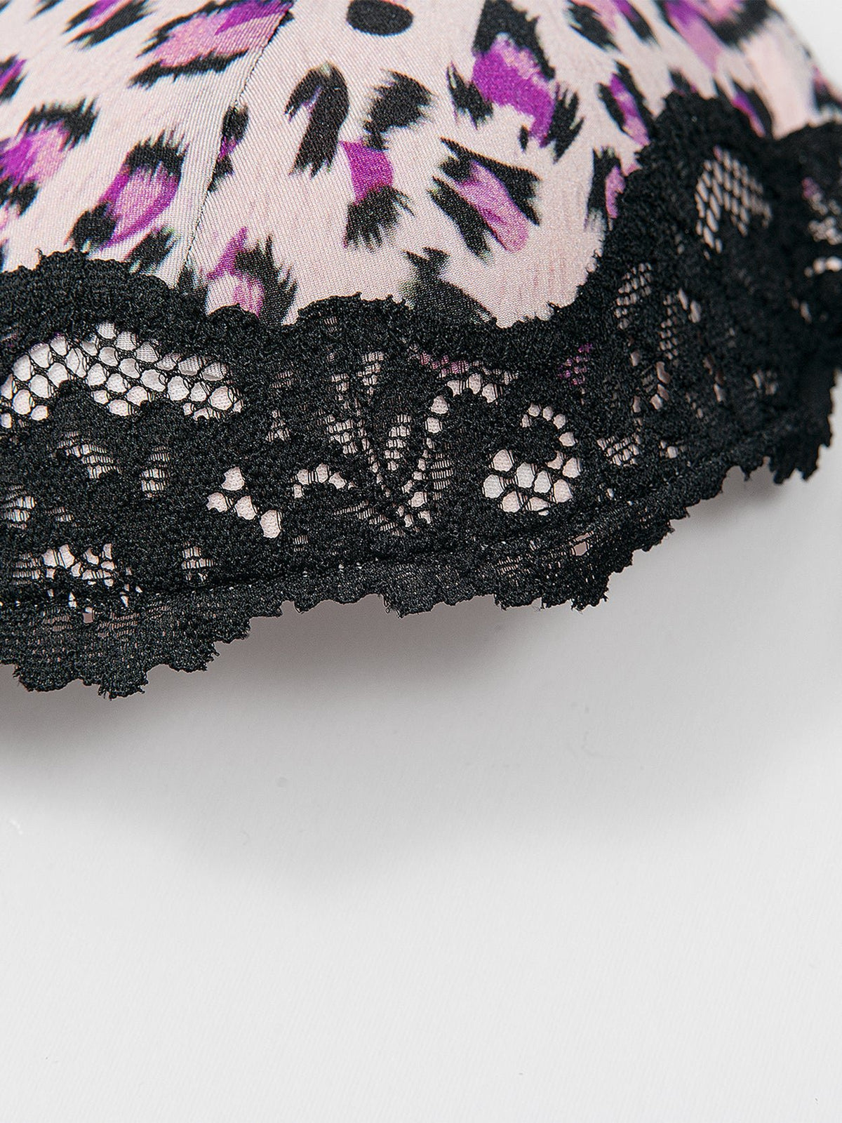 Leopard Push Up Bra Racerback Padded Underwire Sexy Lace Back - WingsLove